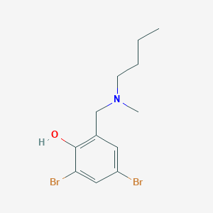 2,4-Dibromo-6-[[butyl(methyl)amino]methyl]phenol