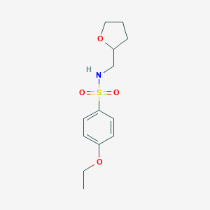 molecular formula C13H19NO4S B495197 4-ethoxy-N-(oxolan-2-ylmethyl)benzenesulfonamide CAS No. 326885-41-0