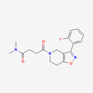 4-[3-(2-fluorophenyl)-6,7-dihydroisoxazolo[4,5-c]pyridin-5(4H)-yl]-N,N-dimethyl-4-oxobutanamide