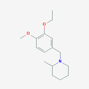 1-[(3-Ethoxy-4-methoxyphenyl)methyl]-2-methylpiperidine