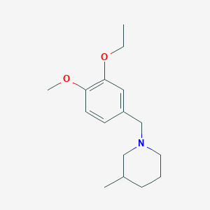 1-(3-ethoxy-4-methoxybenzyl)-3-methylpiperidine