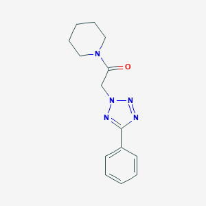 molecular formula C14H17N5O B495206 1-[(5-phenyl-2H-tetraazol-2-yl)acetyl]piperidine CAS No. 332873-85-5