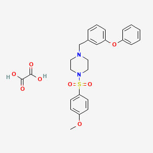 1-[(4-methoxyphenyl)sulfonyl]-4-(3-phenoxybenzyl)piperazine oxalate