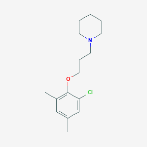 molecular formula C16H24ClNO B4952092 1-[3-(2-chloro-4,6-dimethylphenoxy)propyl]piperidine 