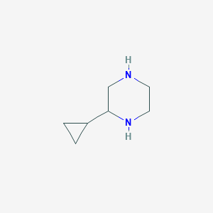 molecular formula C7H14N2 B049521 2-环丙基哌嗪 CAS No. 111759-96-7
