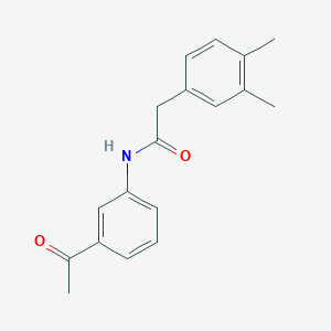 molecular formula C18H19NO2 B4952112 N-(3-acetylphenyl)-2-(3,4-dimethylphenyl)acetamide 