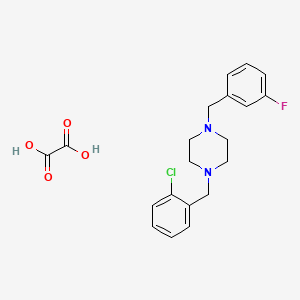 1-(2-chlorobenzyl)-4-(3-fluorobenzyl)piperazine oxalate