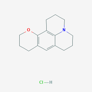 molecular formula C15H20ClNO B4952180 2,3,6,7,10,11-hexahydro-1H,5H,9H-pyrano[2,3-f]pyrido[3,2,1-ij]quinoline hydrochloride 