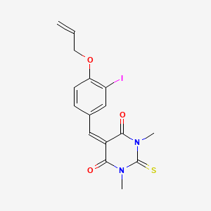 5-[4-(allyloxy)-3-iodobenzylidene]-1,3-dimethyl-2-thioxodihydro-4,6(1H,5H)-pyrimidinedione