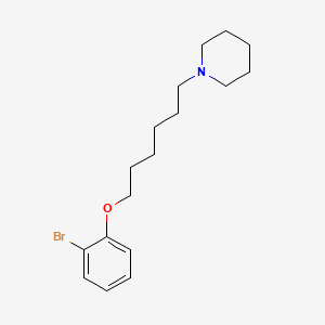 molecular formula C17H26BrNO B4952193 1-[6-(2-bromophenoxy)hexyl]piperidine 