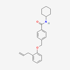 molecular formula C23H27NO2 B4952210 4-[(2-allylphenoxy)methyl]-N-cyclohexylbenzamide 