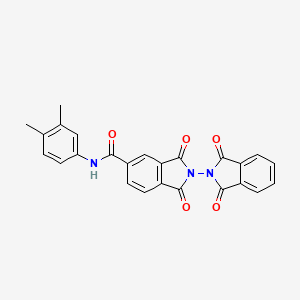 N-(3,4-dimethylphenyl)-2-(1,3-dioxoisoindol-2-yl)-1,3-dioxoisoindole-5-carboxamide