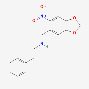 N-[(6-nitro-1,3-benzodioxol-5-yl)methyl]-2-phenylethanamine