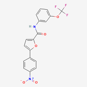 5-(4-nitrophenyl)-N-[3-(trifluoromethoxy)phenyl]-2-furamide