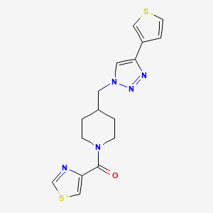 1-(1,3-thiazol-4-ylcarbonyl)-4-{[4-(3-thienyl)-1H-1,2,3-triazol-1-yl]methyl}piperidine