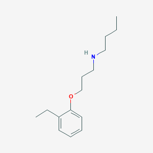 molecular formula C15H25NO B4952268 N-[3-(2-ethylphenoxy)propyl]-1-butanamine 