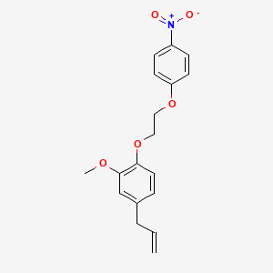 molecular formula C18H19NO5 B4952281 4-allyl-2-methoxy-1-[2-(4-nitrophenoxy)ethoxy]benzene 