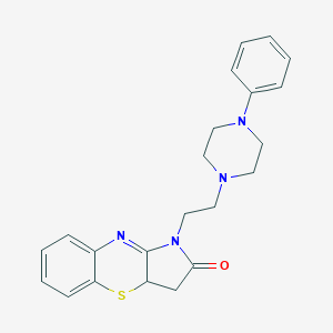 molecular formula C22H24N4OS B495230 1-[2-(4-phenyl-1-piperazinyl)ethyl]-3,3a-dihydropyrrolo[3,2-b][1,4]benzothiazin-2(1H)-one 