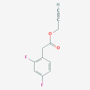 molecular formula C11H8F2O2 B4952300 2-propyn-1-yl (2,4-difluorophenyl)acetate 