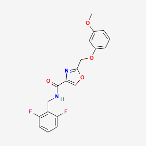 N-(2,6-difluorobenzyl)-2-[(3-methoxyphenoxy)methyl]-1,3-oxazole-4-carboxamide