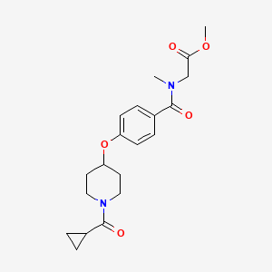 methyl N-(4-{[1-(cyclopropylcarbonyl)-4-piperidinyl]oxy}benzoyl)-N-methylglycinate