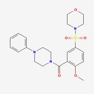 4-({4-methoxy-3-[(4-phenyl-1-piperazinyl)carbonyl]phenyl}sulfonyl)morpholine