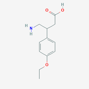 molecular formula C12H17NO3 B4952352 4-amino-3-(4-ethoxyphenyl)butanoic acid CAS No. 24314-16-7