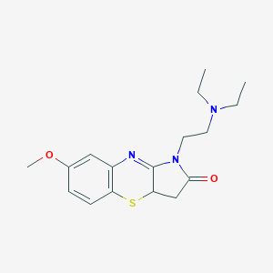 molecular formula C17H23N3O2S B495236 1-[2-(diethylamino)ethyl]-7-methoxy-3,3a-dihydropyrrolo[3,2-b][1,4]benzothiazin-2(1H)-one 