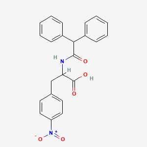 molecular formula C23H20N2O5 B4952369 N-(diphenylacetyl)-4-nitrophenylalanine 