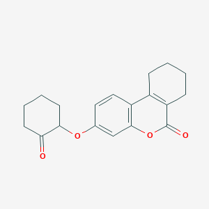 3-[(2-oxocyclohexyl)oxy]-7,8,9,10-tetrahydro-6H-benzo[c]chromen-6-one