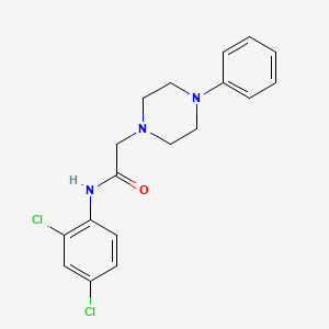 N-(2,4-dichlorophenyl)-2-(4-phenyl-1-piperazinyl)acetamide