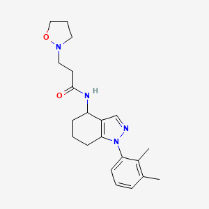 N-[1-(2,3-dimethylphenyl)-4,5,6,7-tetrahydro-1H-indazol-4-yl]-3-(2-isoxazolidinyl)propanamide