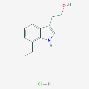 molecular formula C12H16ClNO B049524 7-Ethyl-3-(2-hydroxyethyl)indole hydrochloride CAS No. 114737-76-7