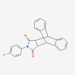 molecular formula C24H16ClNO2 B4952401 17-(4-chlorophenyl)-17-azapentacyclo[6.6.5.0~2,7~.0~9,14~.0~15,19~]nonadeca-2,4,6,9,11,13-hexaene-16,18-dione 