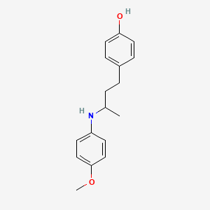 4-[3-(4-methoxyanilino)butyl]phenol