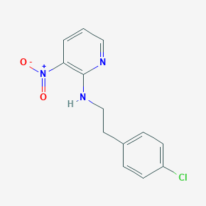 molecular formula C13H12ClN3O2 B495244 2-{[2-(4-Chlorophenyl)ethyl]amino}-3-nitropyridine 