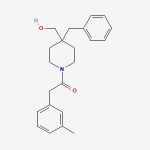 {4-benzyl-1-[(3-methylphenyl)acetyl]-4-piperidinyl}methanol