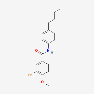 molecular formula C18H20BrNO2 B4952465 3-bromo-N-(4-butylphenyl)-4-methoxybenzamide 