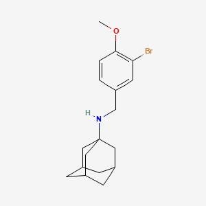 N-[(3-bromo-4-methoxyphenyl)methyl]adamantan-1-amine