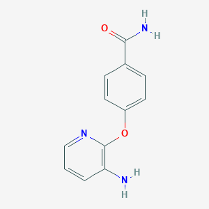 molecular formula C12H11N3O2 B495249 4-[(3-Amino-2-pyridinyl)oxy]benzamide 