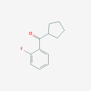 molecular formula C12H13FO B049525 2-氟苯基环戊基酮 CAS No. 111982-45-7