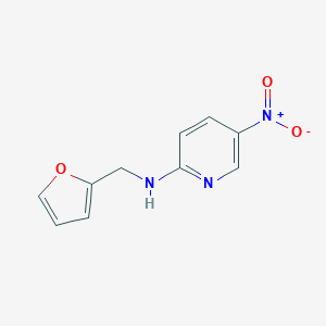 molecular formula C10H9N3O3 B495251 2-[(2-Furylmethyl)amino]-5-nitropyridine 