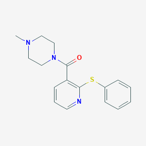 molecular formula C17H19N3OS B495252 1-Methyl-4-{[2-(phenylsulfanyl)-3-pyridinyl]carbonyl}piperazine 