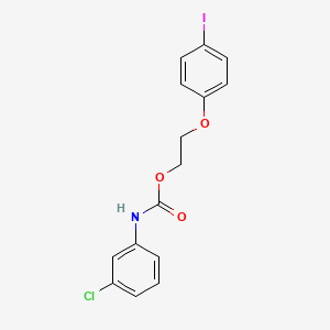 molecular formula C15H13ClINO3 B4952531 2-(4-iodophenoxy)ethyl N-(3-chlorophenyl)carbamate 