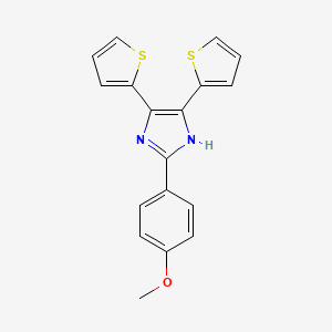 2-(4-methoxyphenyl)-4,5-di-2-thienyl-1H-imidazole