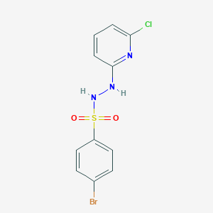molecular formula C11H9BrClN3O2S B495257 4-bromo-N'-(6-chloro-2-pyridinyl)benzenesulfonohydrazide 