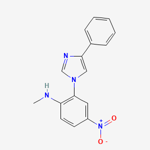 N-methyl-4-nitro-2-(4-phenyl-1H-imidazol-1-yl)aniline