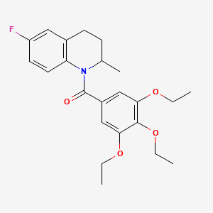 6-fluoro-2-methyl-1-(3,4,5-triethoxybenzoyl)-1,2,3,4-tetrahydroquinoline