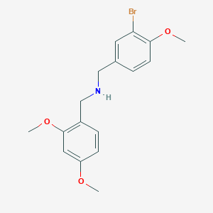 molecular formula C17H20BrNO3 B4952620 (3-bromo-4-methoxybenzyl)(2,4-dimethoxybenzyl)amine 