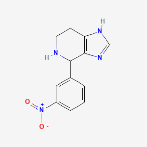 molecular formula C12H12N4O2 B4952632 4-(3-nitrophenyl)-4,5,6,7-tetrahydro-1H-imidazo[4,5-c]pyridine 